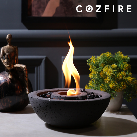 Bowl Tabletop Fire Pit (with Stones) - Cozfire