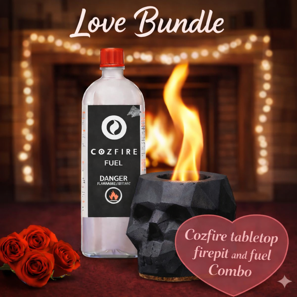 Valentine’s Special Bundle 4: (Skull Fire Pit + Fuel Bottle) - Cozfire