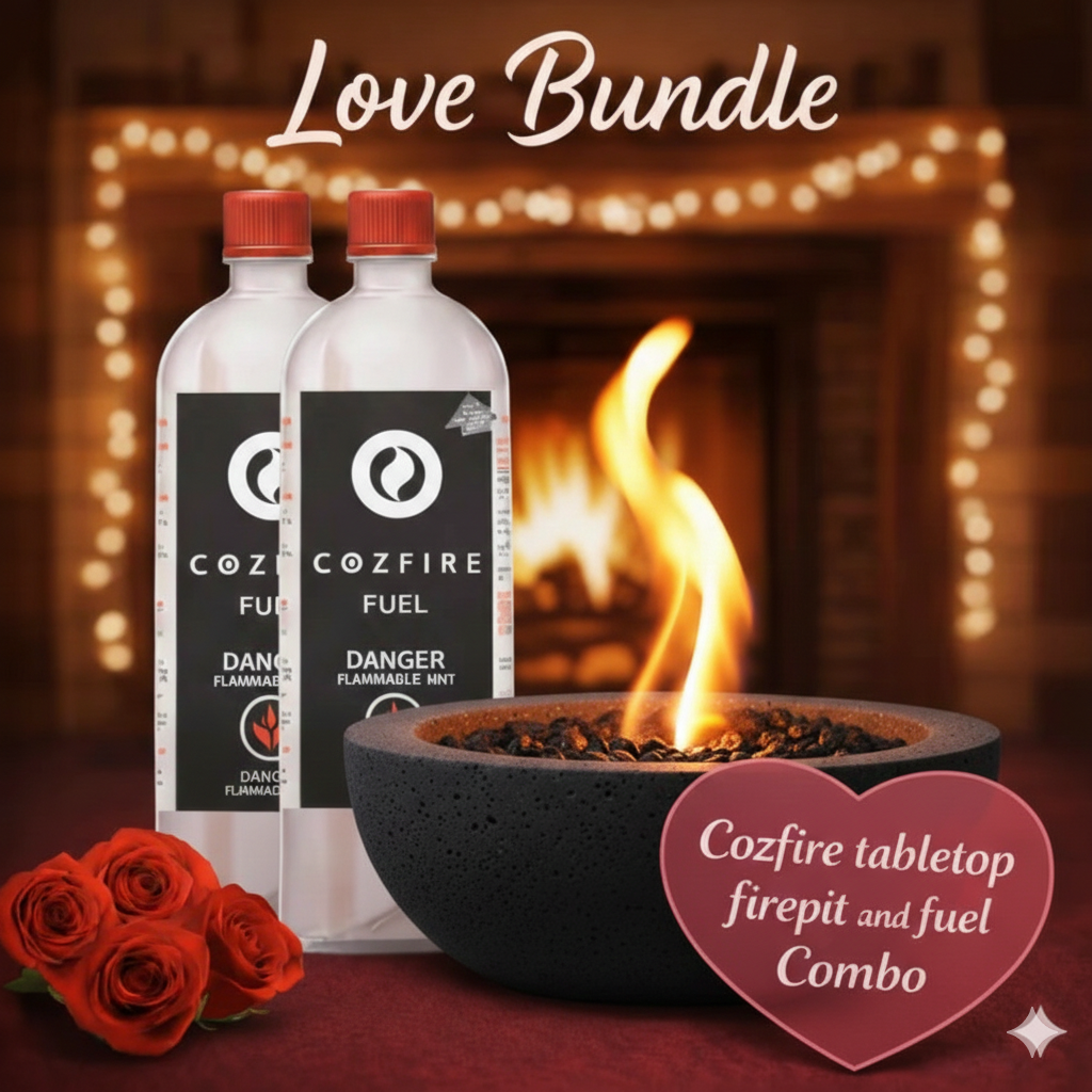 Valentine’s Special Bundle 7: (Bowl Fire pit + 2x Fuel Bottle) - Cozfire
