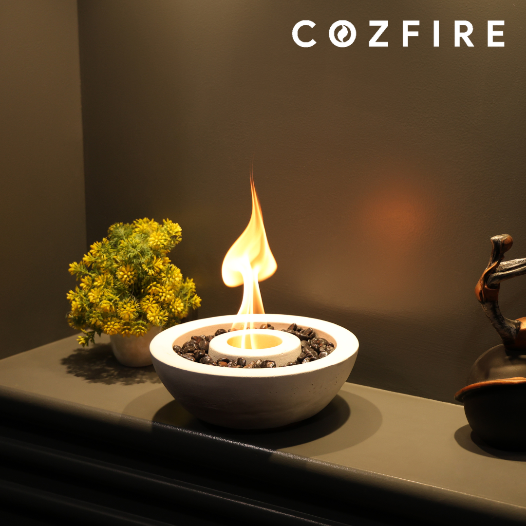 Bowl Tabletop Fire Pit (with Stones) - Cozfire