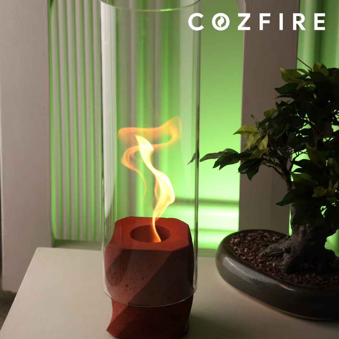 Dancing Fire Lamp + Glass - Cozfire