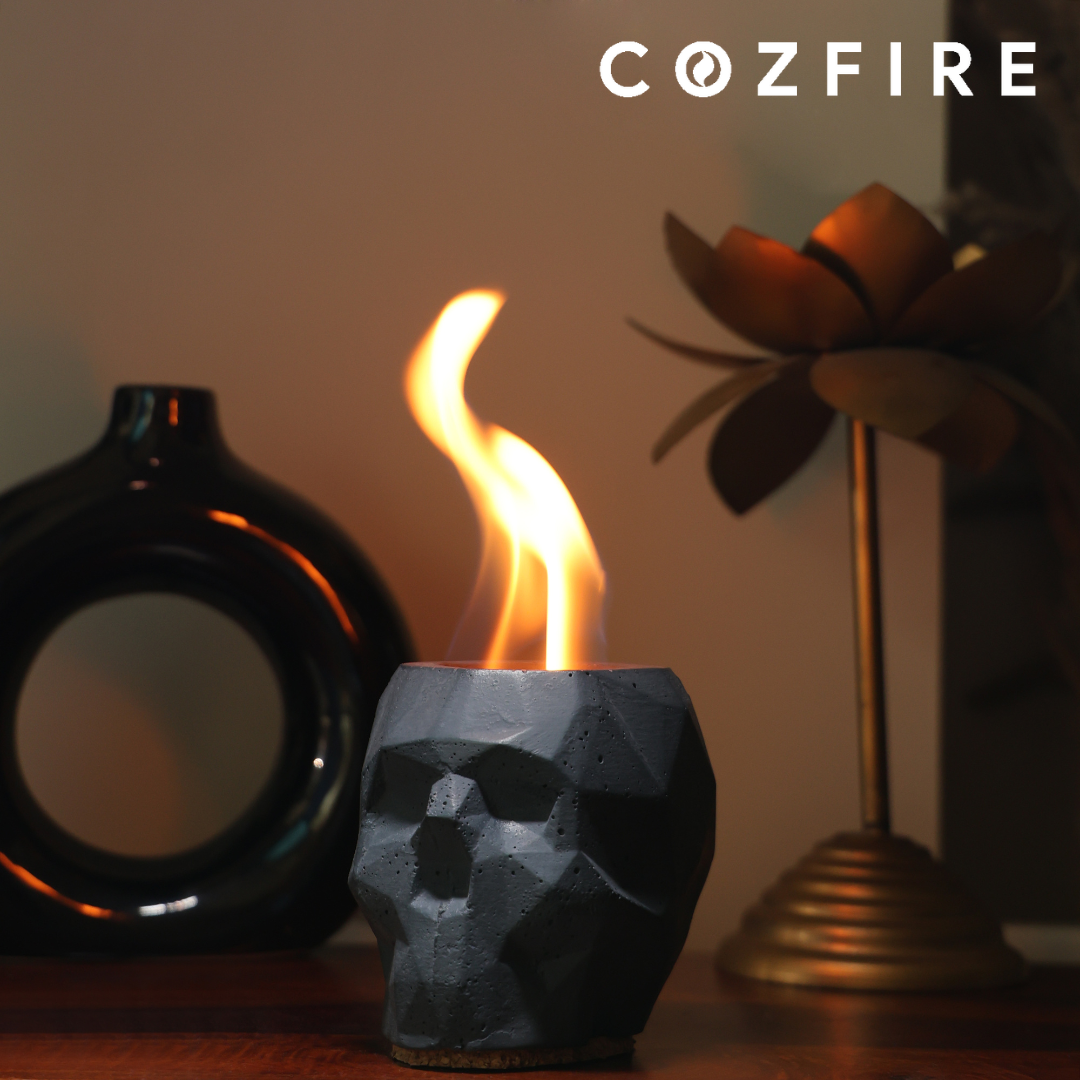 Tabletop Skull Fire Pit - Cozfire