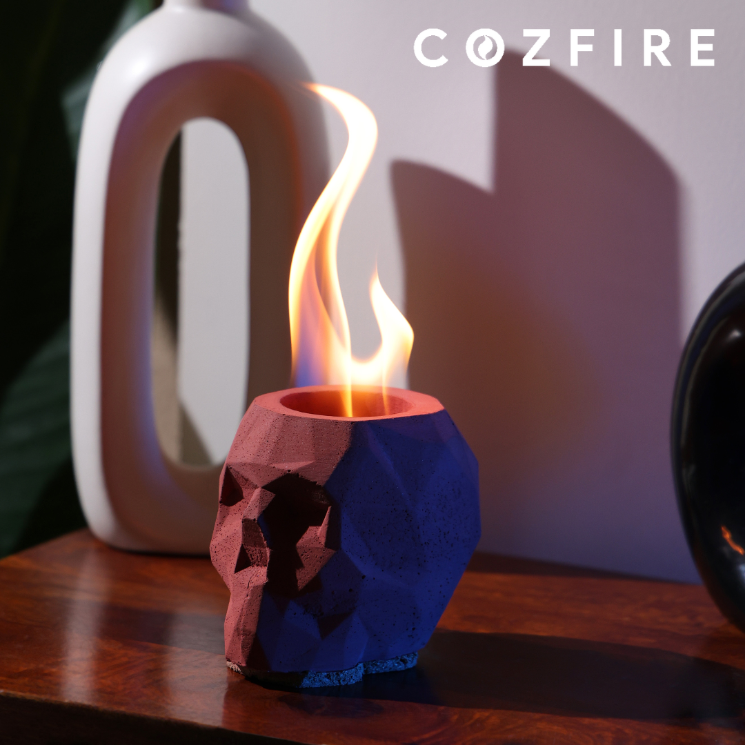 Tabletop Skull Fire Pit - Cozfire