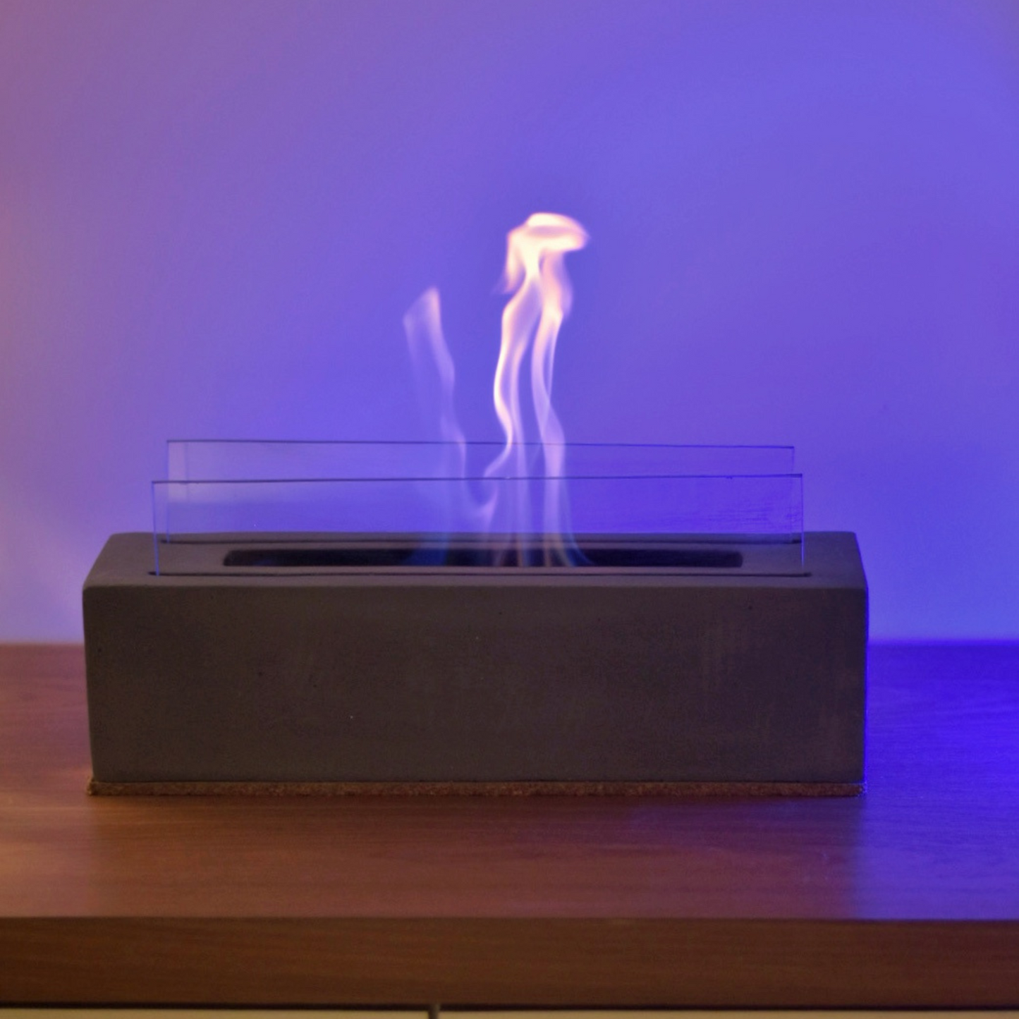 Tabletop Rectangular Fireplace (with Safety-Glass)