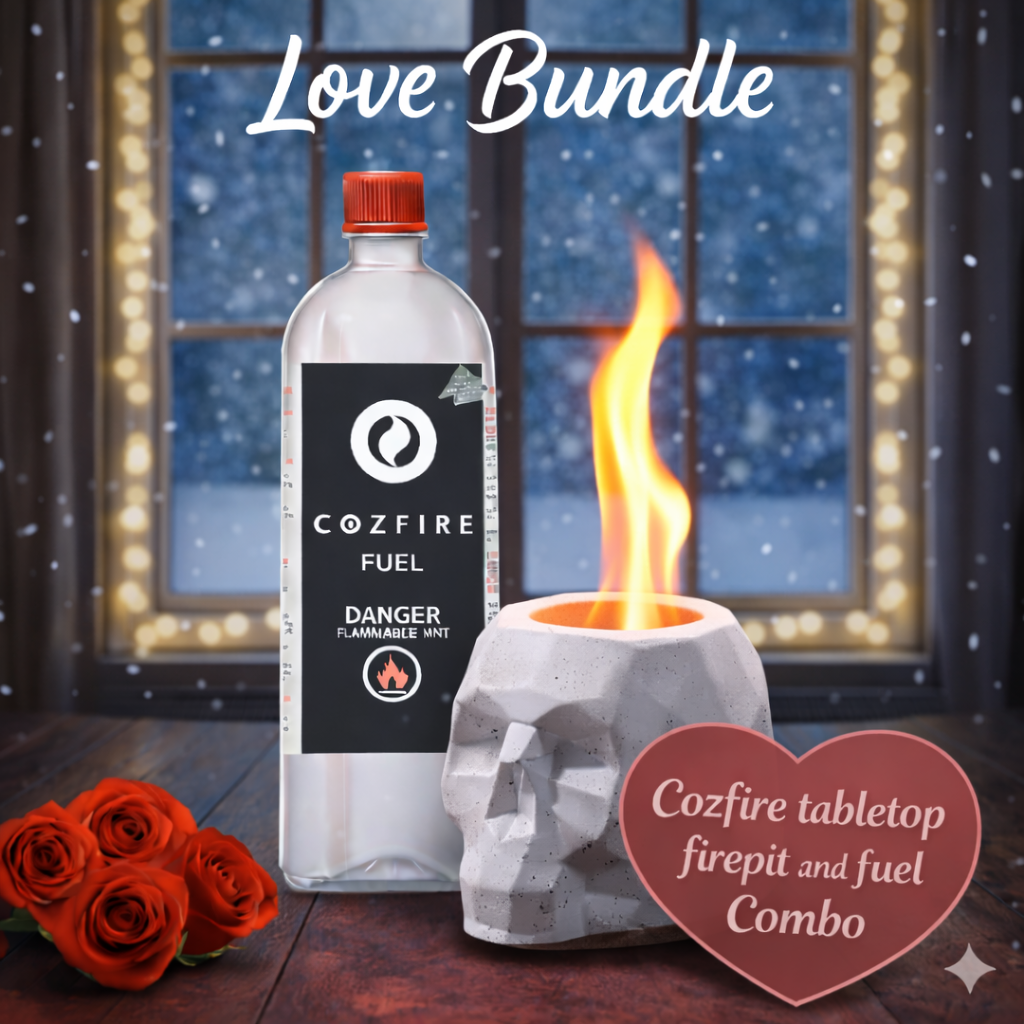 Valentine’s Special Bundle 4: (Skull Fire Pit + Fuel Bottle) - Cozfire