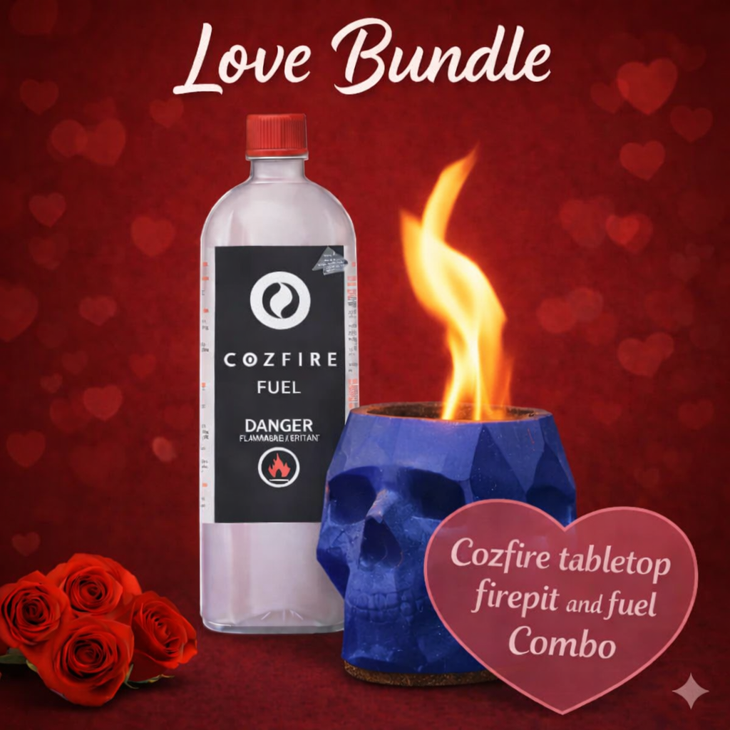 Valentine’s Special Bundle 4: (Skull Fire Pit + Fuel Bottle) - Cozfire