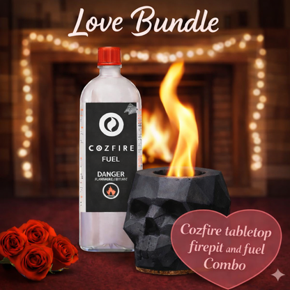 Valentine’s Special Bundle 4: (Skull Fire Pit + Fuel Bottle) - Cozfire