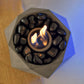Hexglow Tabletop Fire Pit (with Stones) - Cozfire