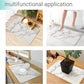 INSTAMAT - Stone Bath Mat (White Marble)  - Diatomaceous Earth Shower Mat - Cozfire
