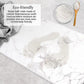 INSTAMAT - Stone Bath Mat (White Marble)  - Diatomaceous Earth Shower Mat - Cozfire