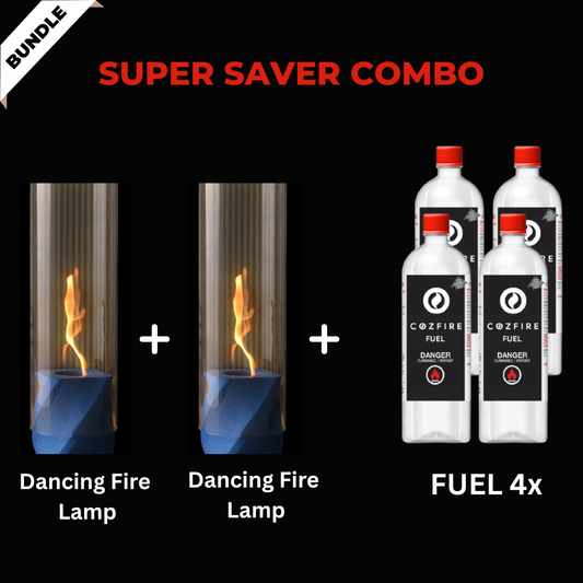 Special Firepit Bundle 12: Dancing Fire Lamp + Dancing Fire Lamp + Fuel 4x (Copy) (Copy)