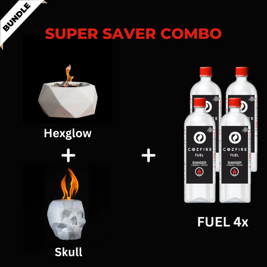 Special Firepit Bundle 9: Hexglow + Skull + Fuel 4x