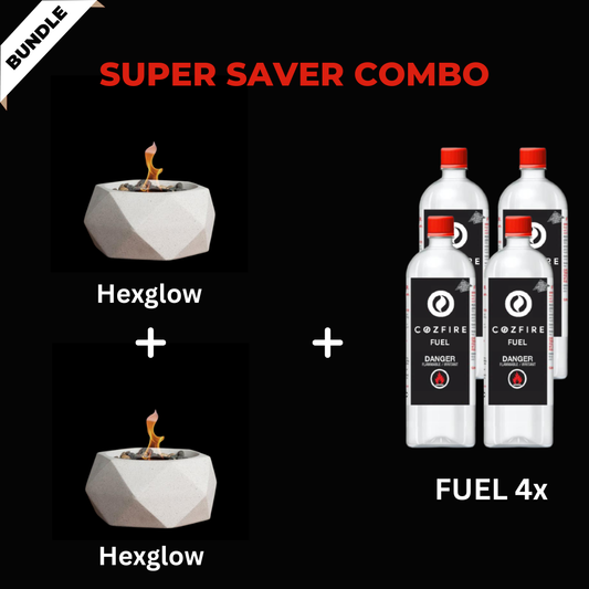 Special Firepit Bundle 11: Hexglow + Hexglow + Fuel 4x (Copy) (Copy)