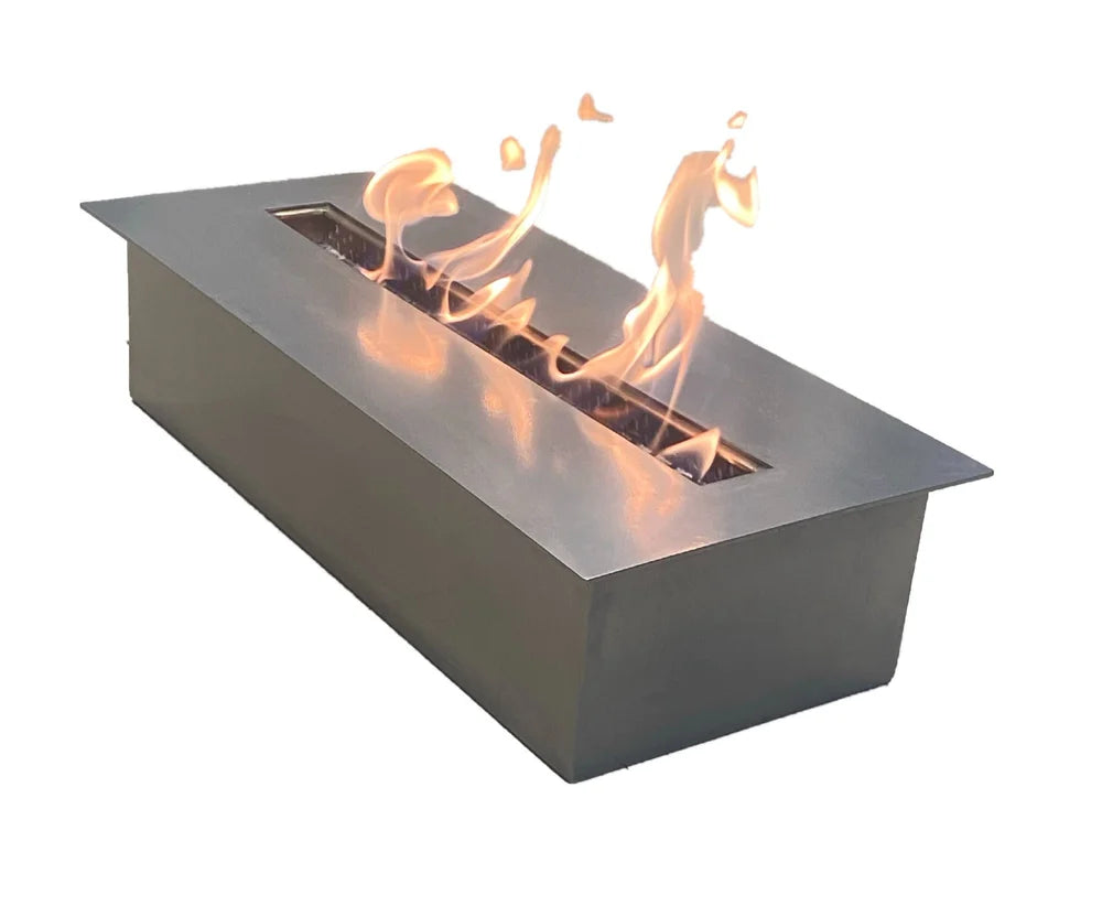 Cozfire Rectangular Steel Blaze Fireplace for Indoors and Outdoors
